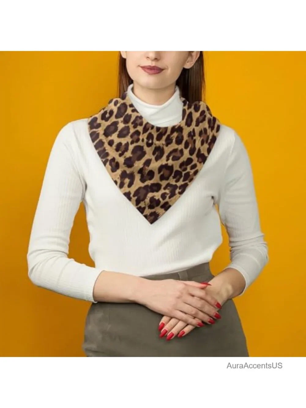 Polyester Satin Square Scarf, Hair Wrap for Sleeping, Bandana Hand Rolling Edge